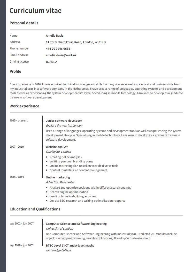 Exemple de CV-uri gratuite Exemple de CV-uri gratuite