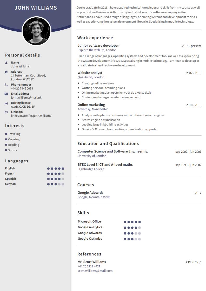 Exemple de CV-uri gratuite Exemple de CV-uri gratuite